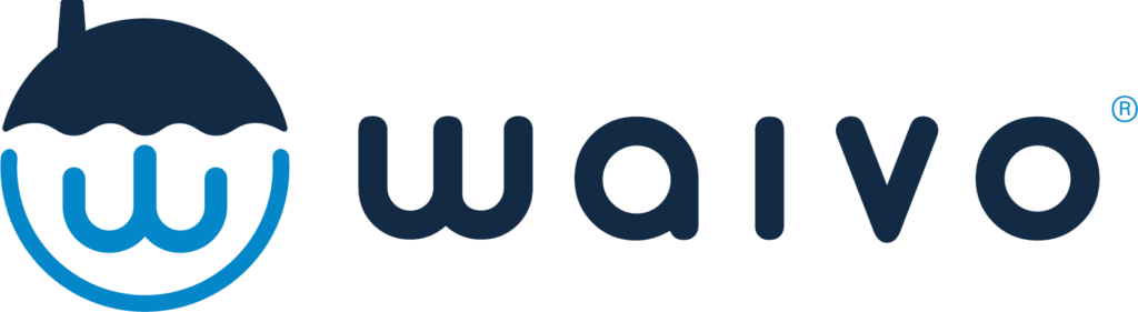 Logotipo Waivo horizontal oscuro